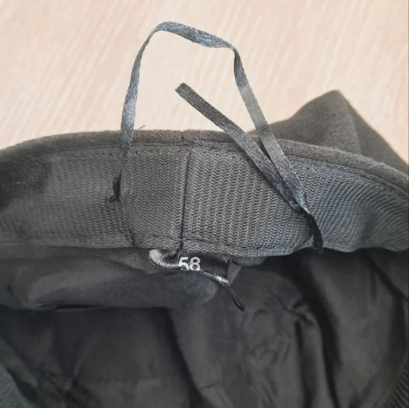 Women's Baker boy black faux leather fabric soft hat cap casual beret new - Picture 16 of 16